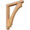 Ekena Millwork Imperial Arts and Crafts Smooth Bracket w/ Offset Brace, Western Red Cedar, 5 1/2"W x 36"D x 44"H BKT0604X36X44IMP03SWR - alternate 1